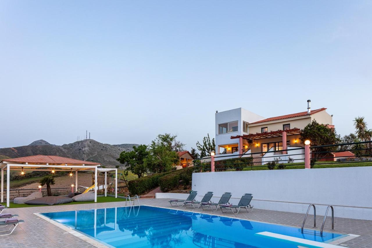 Superb Villa,With Amazing Seaviews & Huge Pool! Σωματάς Εξωτερικό φωτογραφία