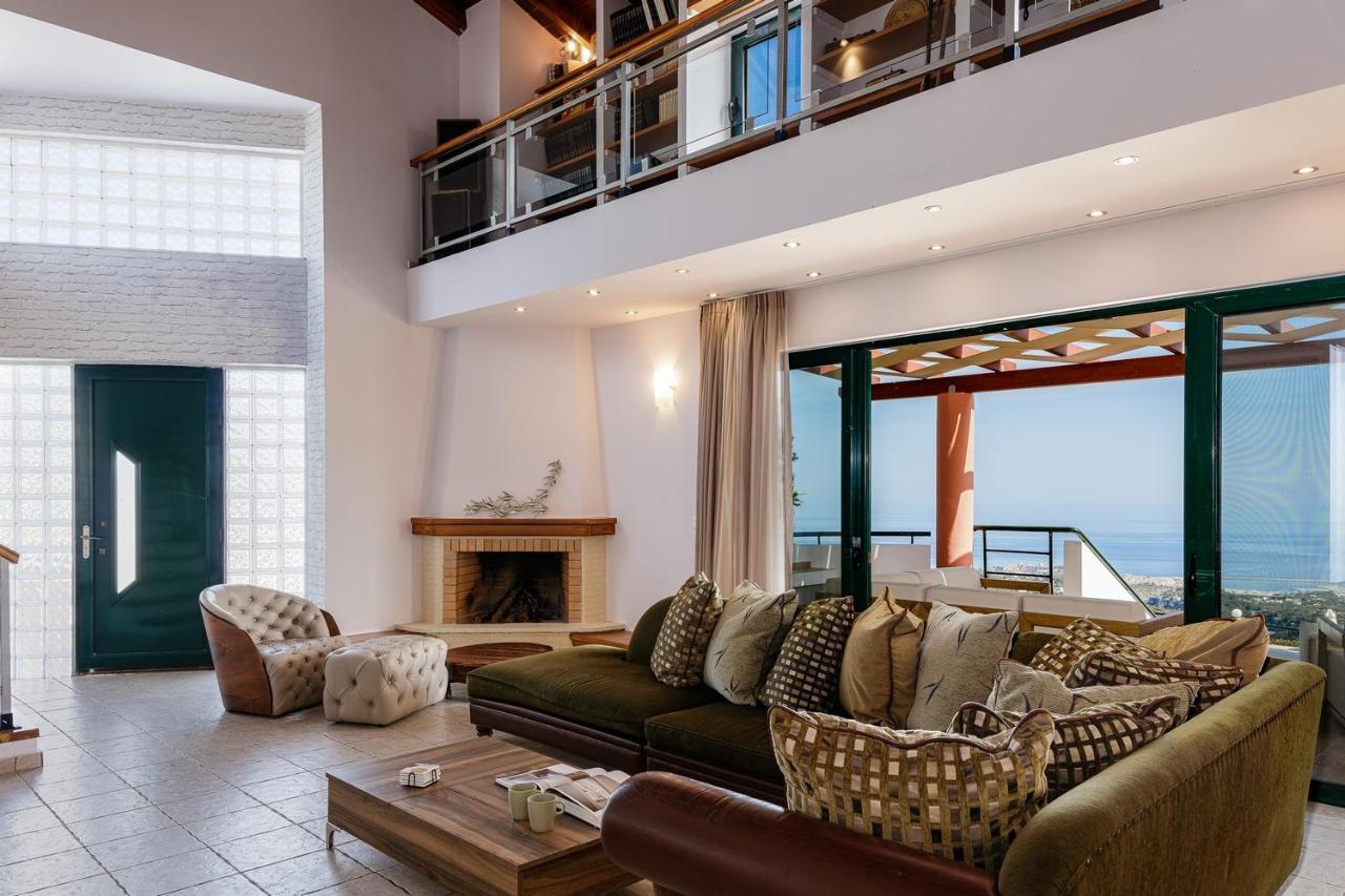 Superb Villa,With Amazing Seaviews & Huge Pool! Σωματάς Εξωτερικό φωτογραφία