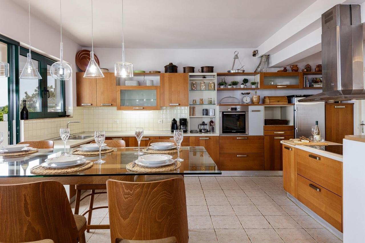 Superb Villa,With Amazing Seaviews & Huge Pool! Σωματάς Εξωτερικό φωτογραφία